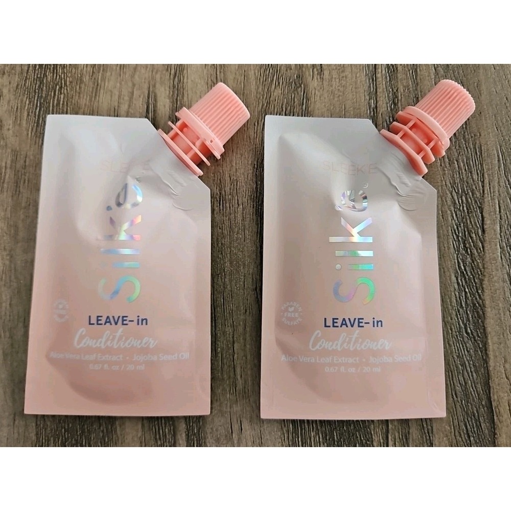 2X SLEEK'E Silk'e Hair Leave-In Conditioner 0.67 fl.oz. / 20ml NEW